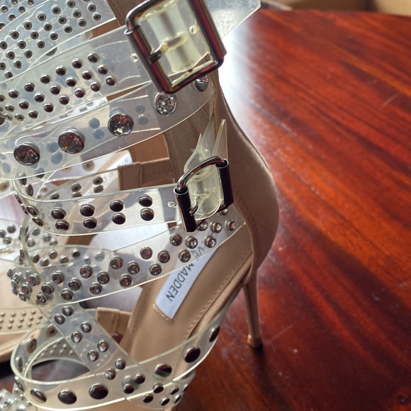 Steve Madden crystal high heel booties. - Picture 5 of 6